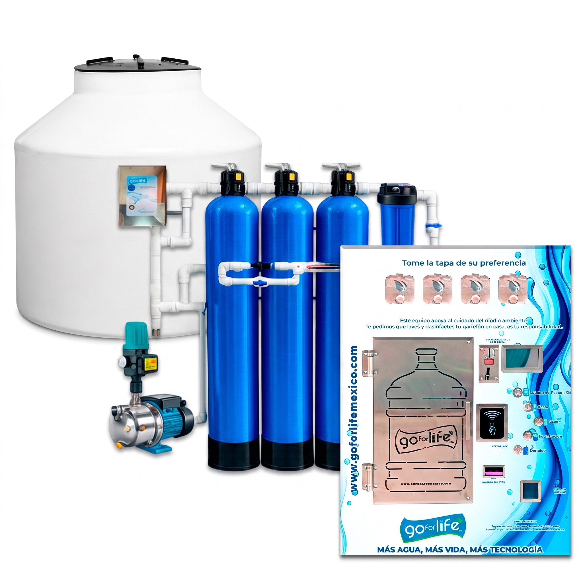 Ventana Automatica Despachadora de Agua Infinity